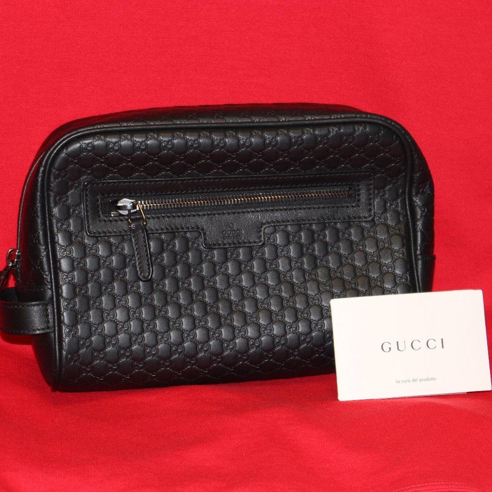 Authentic Black Gucci Toiletry Bag (Sold)